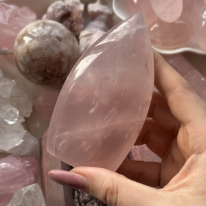 Kwarc różowy flame ogień A13