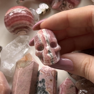 Rodochrozyt czaszka A20