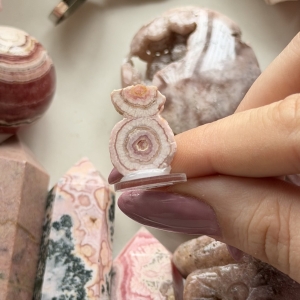 Rodochrozyt plaster stalaktytu A24