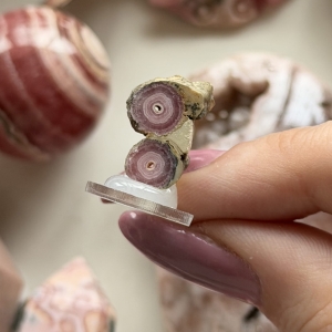 Rodochrozyt plaster stalaktytu A25