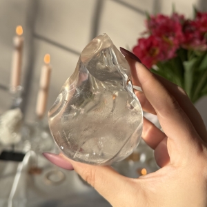 Kryształ górski, kwarc flame, ogień, freefrom L93