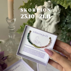 SKORPION PRZEDSPRZEDAŻ bransoletka zodiakalna Fi 23.10 -21.11