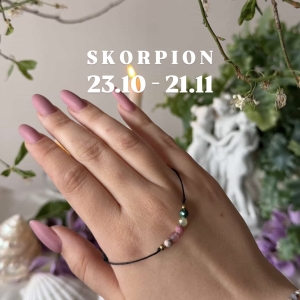 SKORPION PRZEDSPRZEDAŻ bransoletka zodiakalna zaciągana 23.10 -21.11 